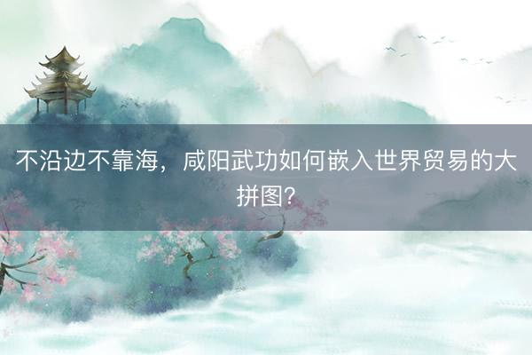 不沿边不靠海，咸阳武功如何嵌入世界贸易的大拼图？