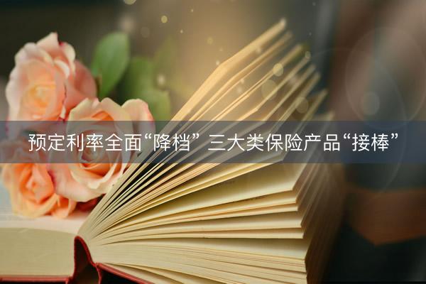 预定利率全面“降档” 三大类保险产品“接棒”
