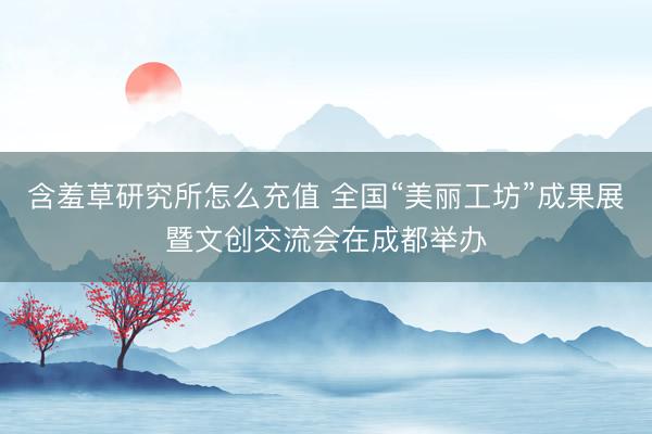 含羞草研究所怎么充值 全国“美丽工坊”成果展暨文创交流会在成都举办