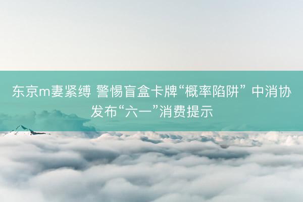 东京m妻紧缚 警惕盲盒卡牌“概率陷阱” 中消协发布“六一”消费提示