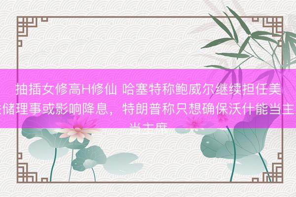 抽插女修高H修仙 哈塞特称鲍威尔继续担任美联储理事或影响降息，特朗普称只想确保沃什能当主席