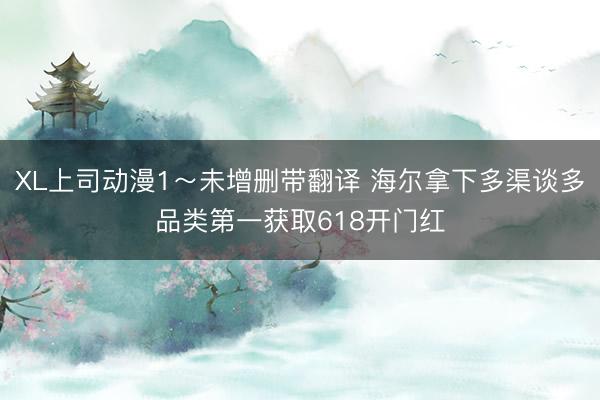 XL上司动漫1～未增删带翻译 海尔拿下多渠谈多品类第一获取618开门红
