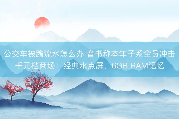 公交车被蹭流水怎么办 音书称本年子系全员冲击千元档商场：经典水点屏、6GB RAM记忆