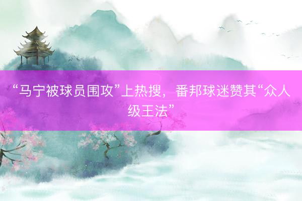 “马宁被球员围攻”上热搜，番邦球迷赞其“众人级王法”